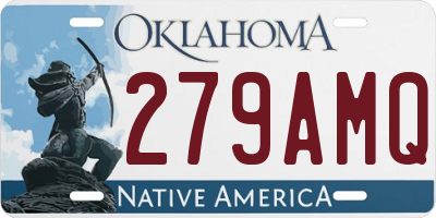 OK license plate 279AMQ