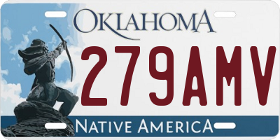 OK license plate 279AMV