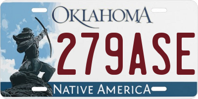 OK license plate 279ASE
