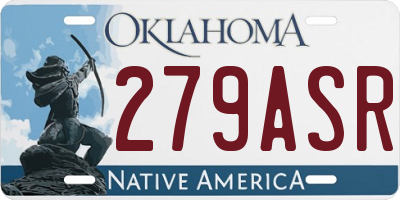 OK license plate 279ASR