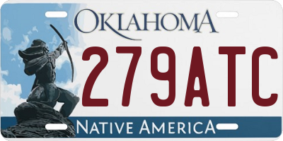 OK license plate 279ATC