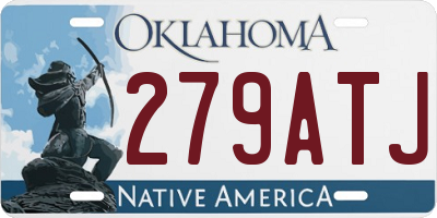 OK license plate 279ATJ