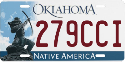 OK license plate 279CCI