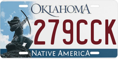 OK license plate 279CCK