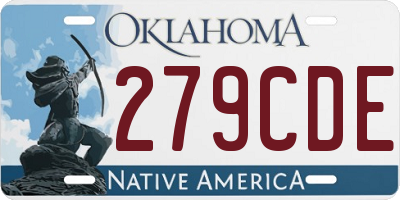 OK license plate 279CDE