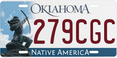 OK license plate 279CGC