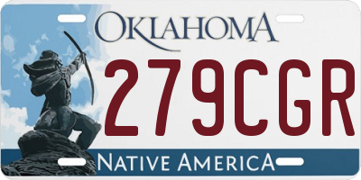 OK license plate 279CGR