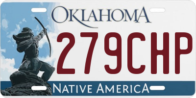 OK license plate 279CHP
