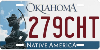 OK license plate 279CHT