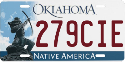 OK license plate 279CIE