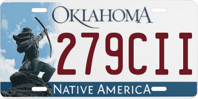 OK license plate 279CII
