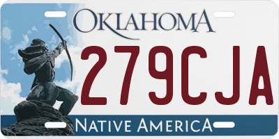 OK license plate 279CJA