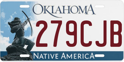 OK license plate 279CJB