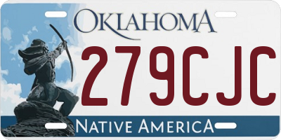 OK license plate 279CJC