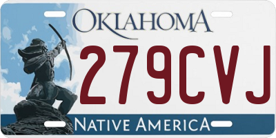 OK license plate 279CVJ
