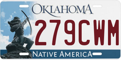 OK license plate 279CWM