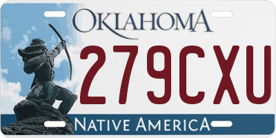 OK license plate 279CXU