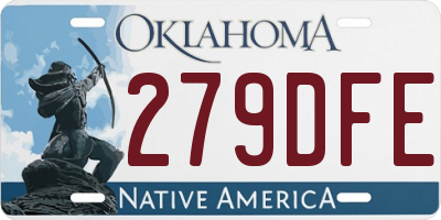 OK license plate 279DFE