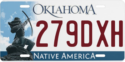 OK license plate 279DXH