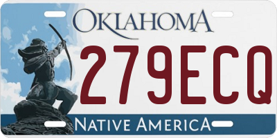 OK license plate 279ECQ