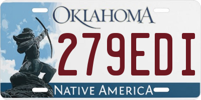 OK license plate 279EDI