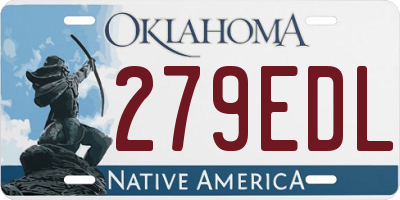 OK license plate 279EDL