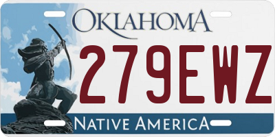 OK license plate 279EWZ