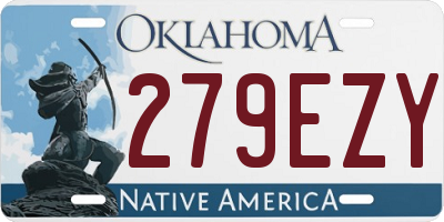 OK license plate 279EZY