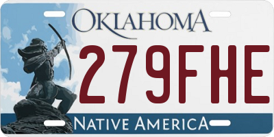 OK license plate 279FHE