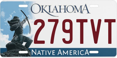 OK license plate 279TVT