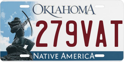 OK license plate 279VAT