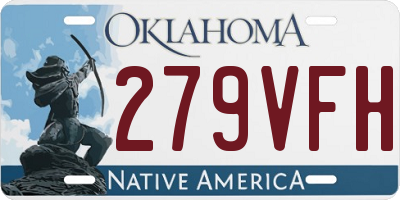 OK license plate 279VFH