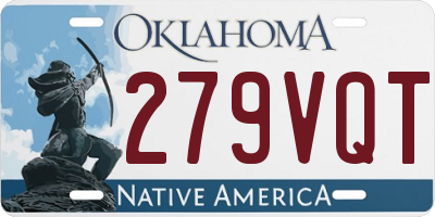 OK license plate 279VQT