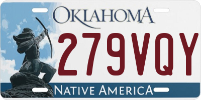 OK license plate 279VQY