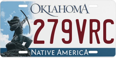 OK license plate 279VRC