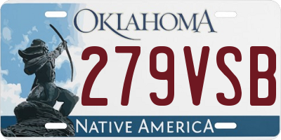 OK license plate 279VSB