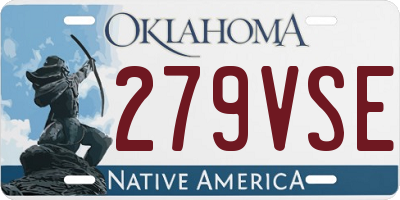 OK license plate 279VSE