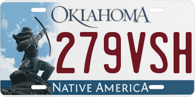 OK license plate 279VSH