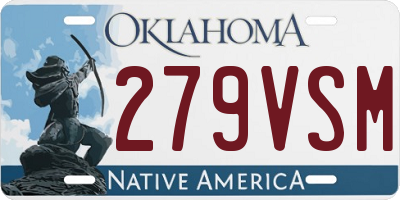 OK license plate 279VSM