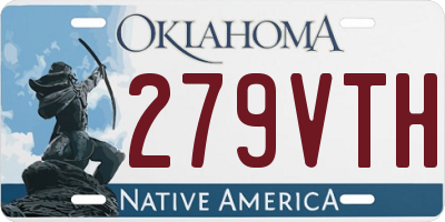 OK license plate 279VTH