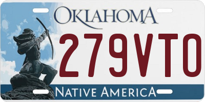 OK license plate 279VTO
