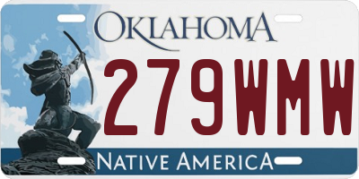 OK license plate 279WMW