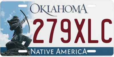 OK license plate 279XLC