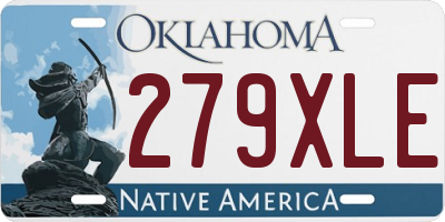 OK license plate 279XLE