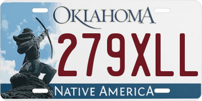 OK license plate 279XLL