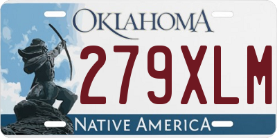 OK license plate 279XLM