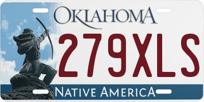 OK license plate 279XLS