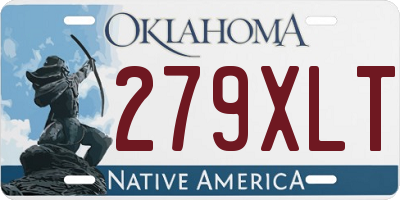 OK license plate 279XLT