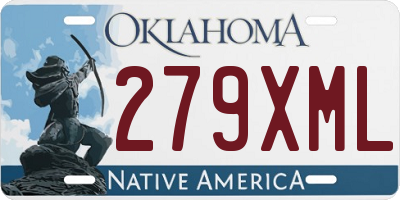 OK license plate 279XML