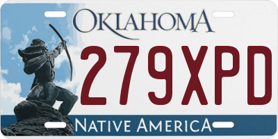 OK license plate 279XPD
